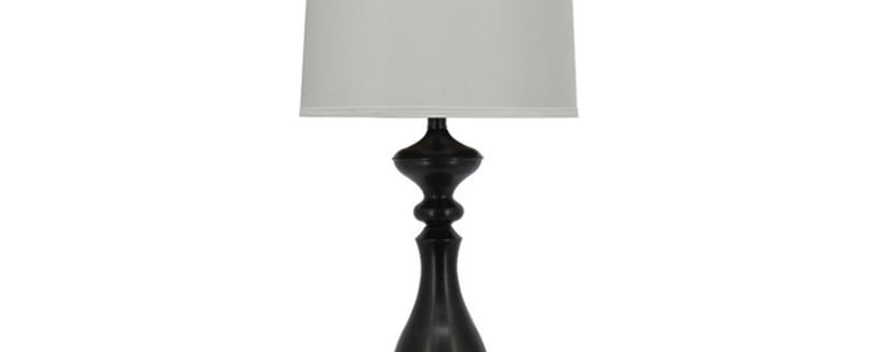 Dark Bronze Bottle Table Lamp